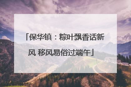 保华镇：粽叶飘香话新风 移风易俗过端午
